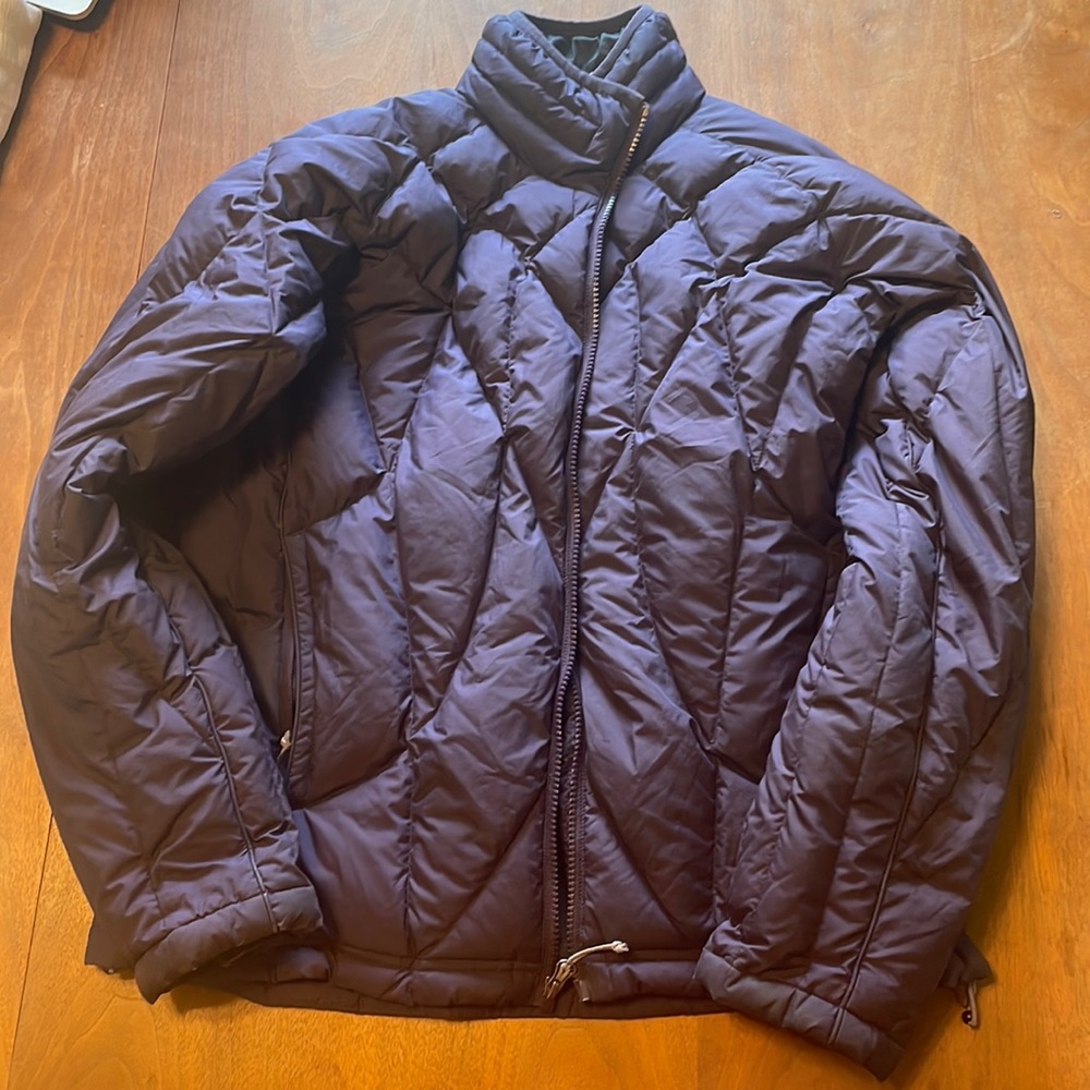 REI purple puff jacket